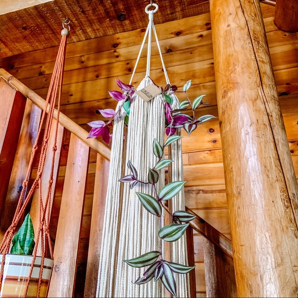 Cotton Macrame Plant 🪴 Hanger - Picture 11 of 11